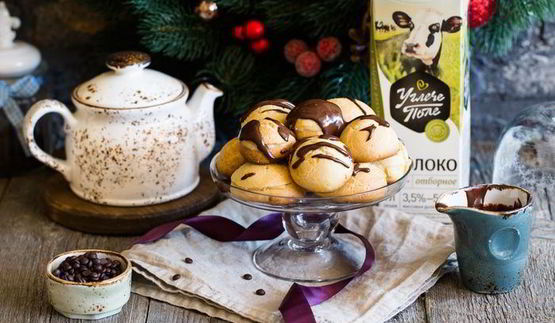 профитроли с шоколадом