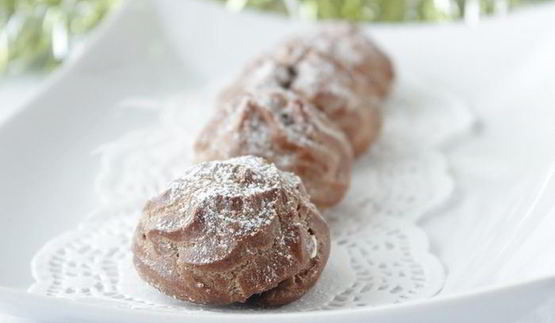 шоколадные профитроли с маскарпоне