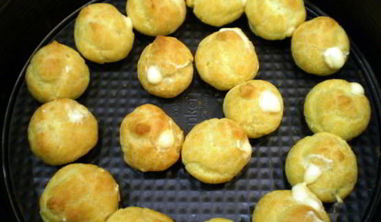 торт с профитролями и хурмой