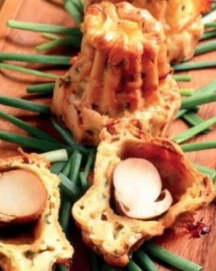 Рецепт эклеров из заварного теста с белыми грибами