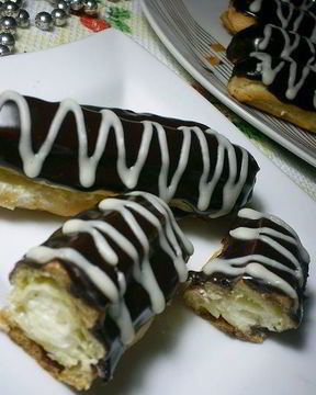 Эклеры с масляно-заварным кремом