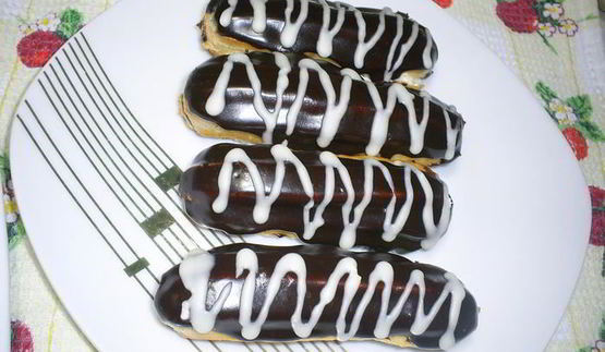 эклеры с масляно-заварным кремом