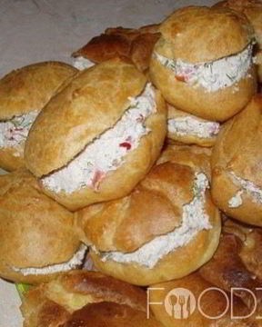 Эклеры с творожной начинкой