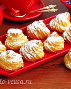 Эклеры со сливочно-сметанным кремом