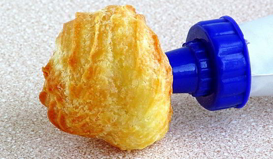 эклеры со сливочно-сметанным кремом