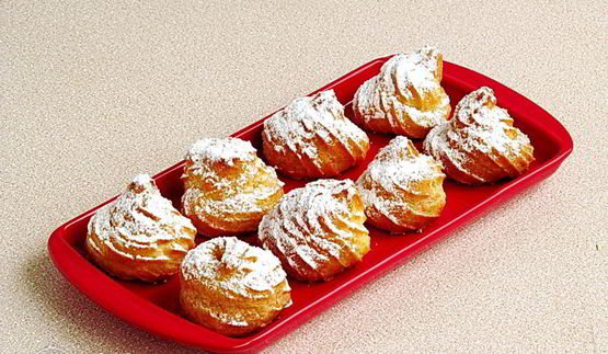 эклеры со сливочно-сметанным кремом