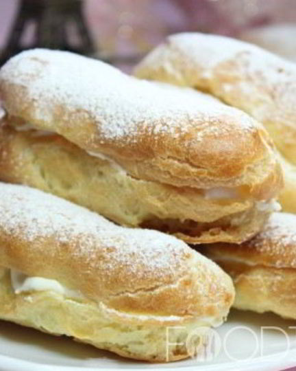 Рецепт эклеров со сливочным кремом