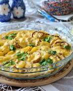 Картофельная запеканка с кабачком