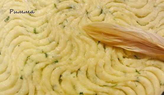 картофельная запеканка с мясной начинкой