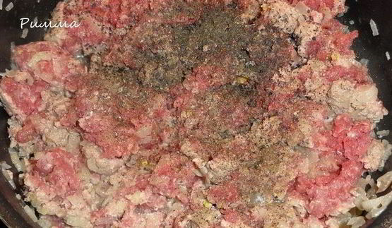 картофельная запеканка с мясной начинкой