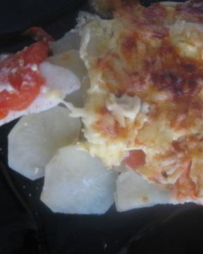 Картофельная запеканка с рыбой