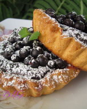 Запеканка Черника в карамели