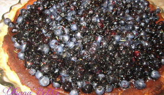 запеканка черника в карамели