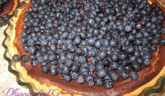 запеканка черника в карамели