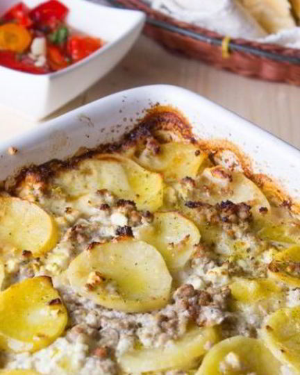 Рецепт запеканки из кабачков и картофеля с фаршем