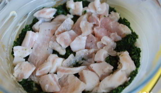 запеканка из рыбы и шпината