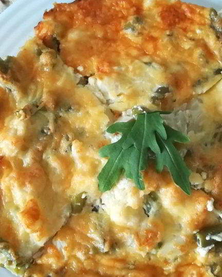 Рецепт запеканки из цветной капусты и стручковой фасоли