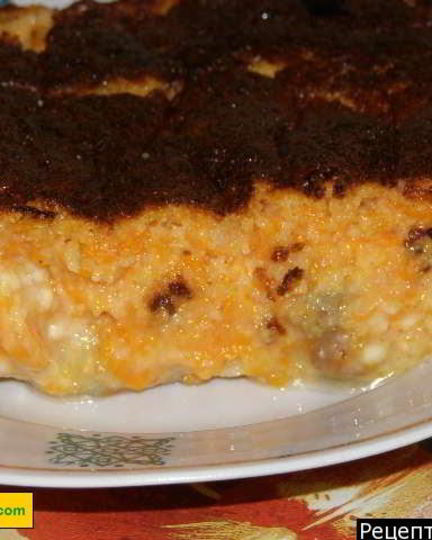 Рецепт запеканки из тыквы на манной каше