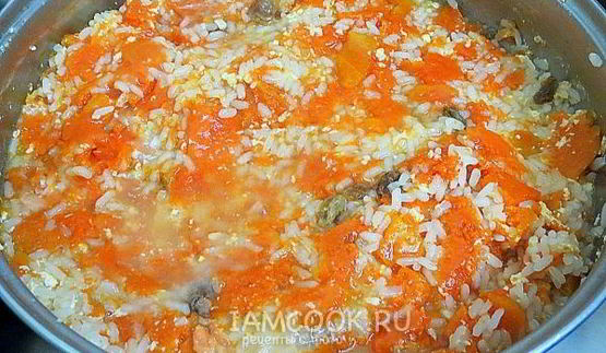 запеканка из тыквы с рисом