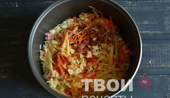 запеканка с фаршем в мультиварке