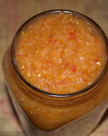 Рецепт аджики из кабачка и ябок