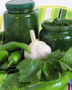 Аджика из петрушки на зиму