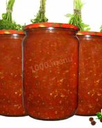 Аджика из слив с помидорами