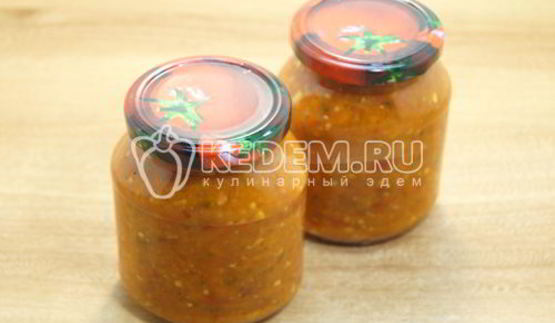 аджика на зиму с яблоками