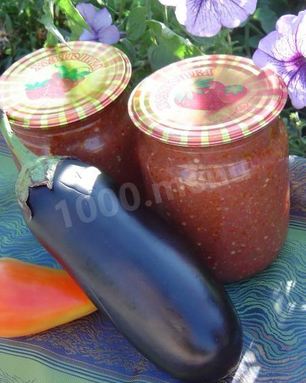 Аджика с баклажанами