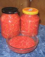 Аджика с хреном и чесноком на зиму