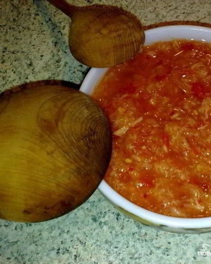 Рецепт аджики с хреном на зиму