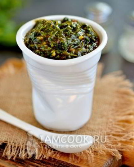 Рецепт аджики с кинзой
