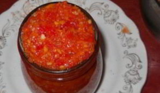 аджика с морковью и перцем