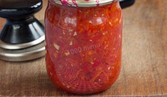 аджика с яблоками и помидорами