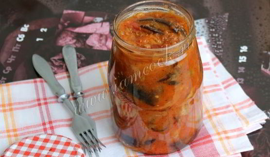 баклажаны в аджике на зиму