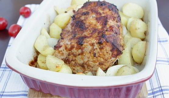 карбонад варено-печеный в аджике