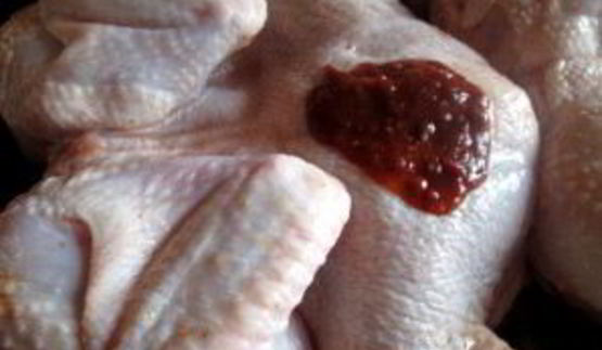 курица в духовке с аджикой