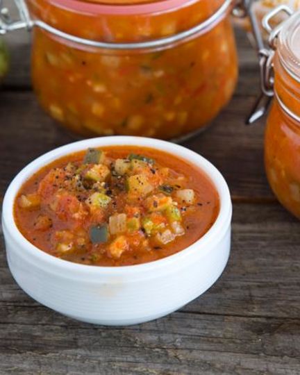 Рецепт огуречно-томатной приправа в стиле аджики