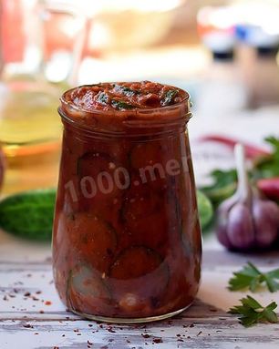 Огурцы в аджике на зиму