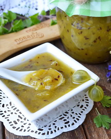 Рецепт джема из крыжовника с апельсином на зиму