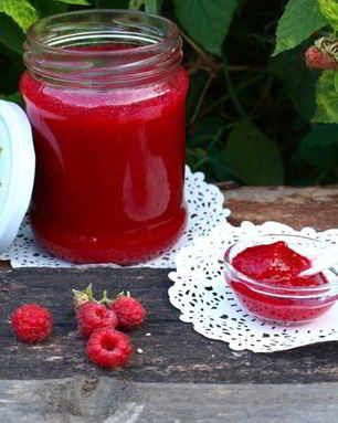 Малиновый джем без варки