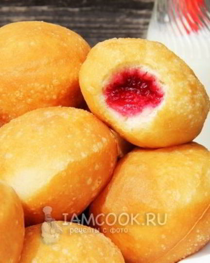 Рецепт пончиков с джемом