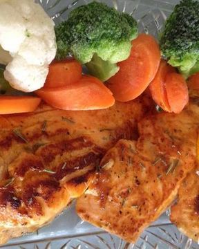 Семга в абрикосовом джеме