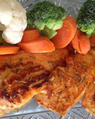 Семга в абрикосовом джеме