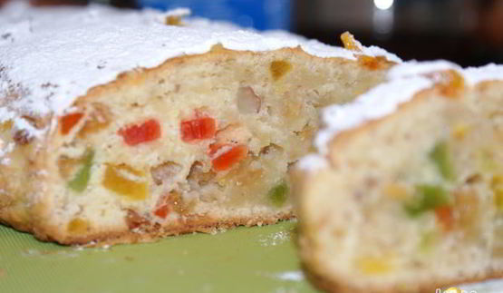 штоллен с апельсиновым джемом