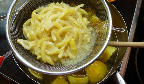 янтарный джем из апельсинов и лимонов