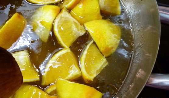 янтарный джем из апельсинов и лимонов