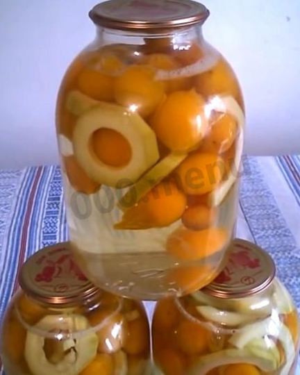 Рецепт кабачков с алычой