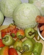 Капуста с перцем на зиму