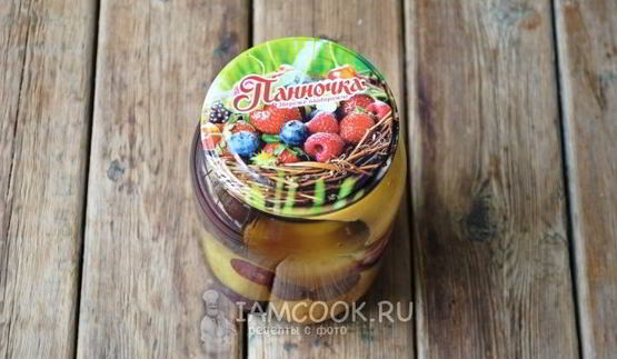 абрикосово-вишневый компот на зиму